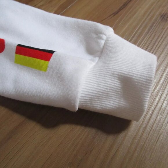 NWT Forever 21 GIRLS White NASA quarter zip crop sweatshirt Hoodie 9/10 - Picture 8 of 16